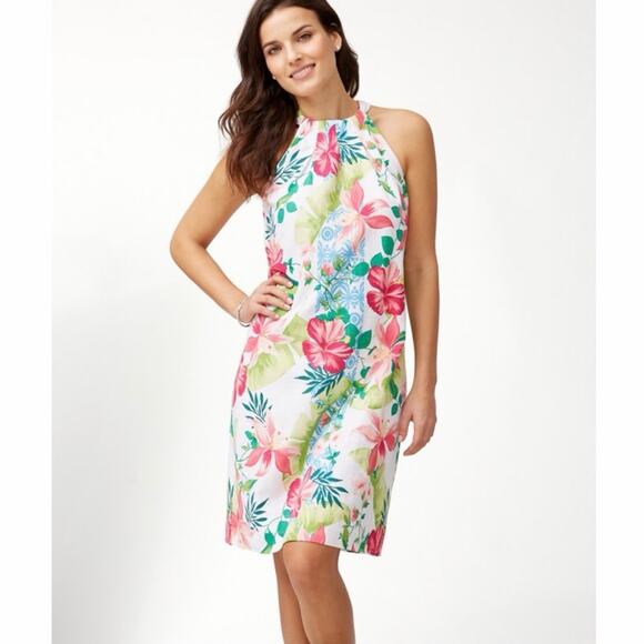 Tommy Bahama Dresses & Skirts - Tommy Bahama Lava Actually Linen-Blend Halter Dress Size Small